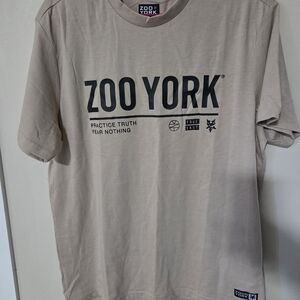 Zoo York Men's Logo T-Shirt in Beige